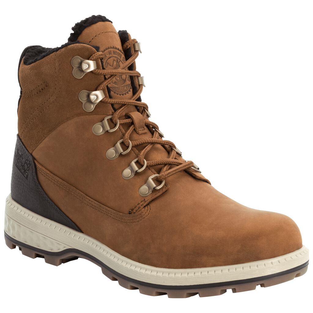 Jack Wolfskin JACK WT MID μποτεσ χειμωνασ ανδρικα καφε/ασπρα | GR1786651